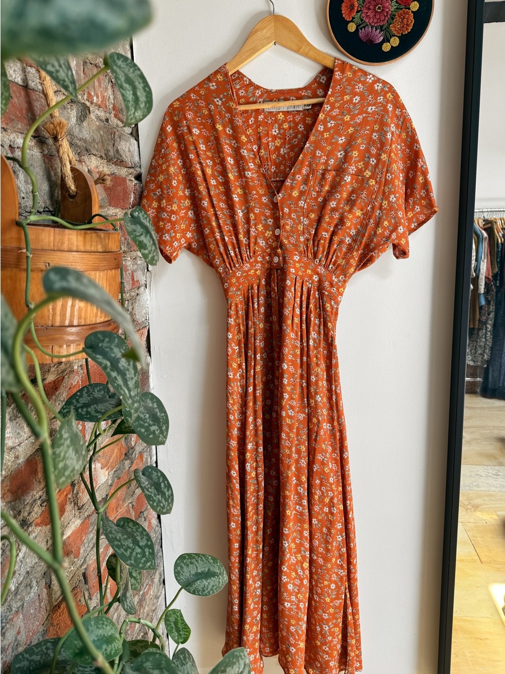 Christy Dawn | Lottie Dress | Nectar Calico Orange | P-XS